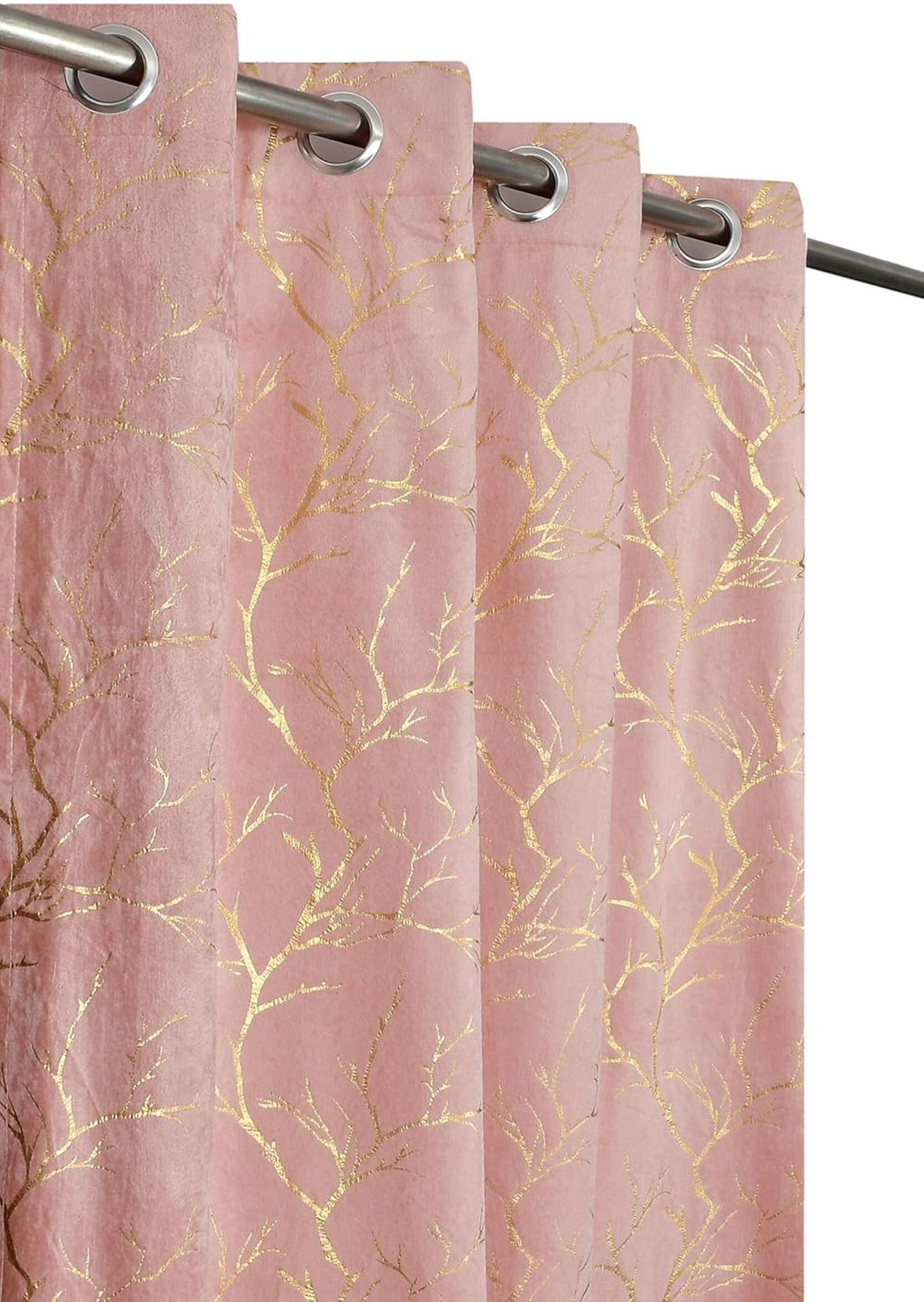Image of Arick Home 274 cm (9 ft) Long Door Velvet Blackout Curtain (Pack Of 2)