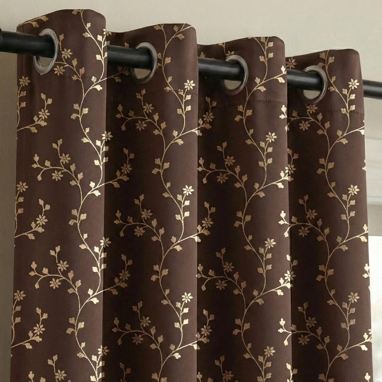 Image of Home Spark 244 cm (8 ft) Long Door Velvet Room Darkening Curtain Single Curtain