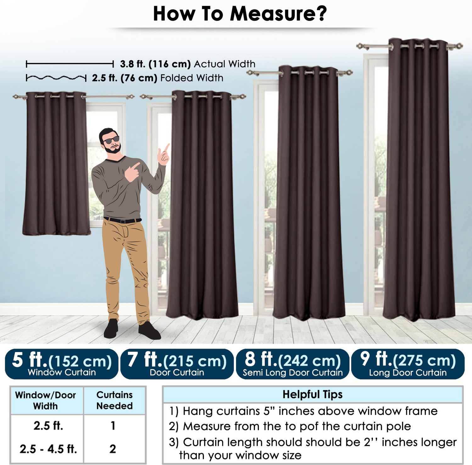 Image of Story@home 242 cm (8 ft) Shower Polyester, Silk Blackout Curtain (Pack Of 2)