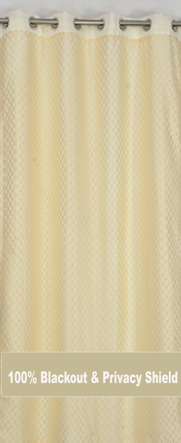 Image of Home Stylish 152 cm (5 ft) Window Silk Blackout Curtain (Pack Of 2)