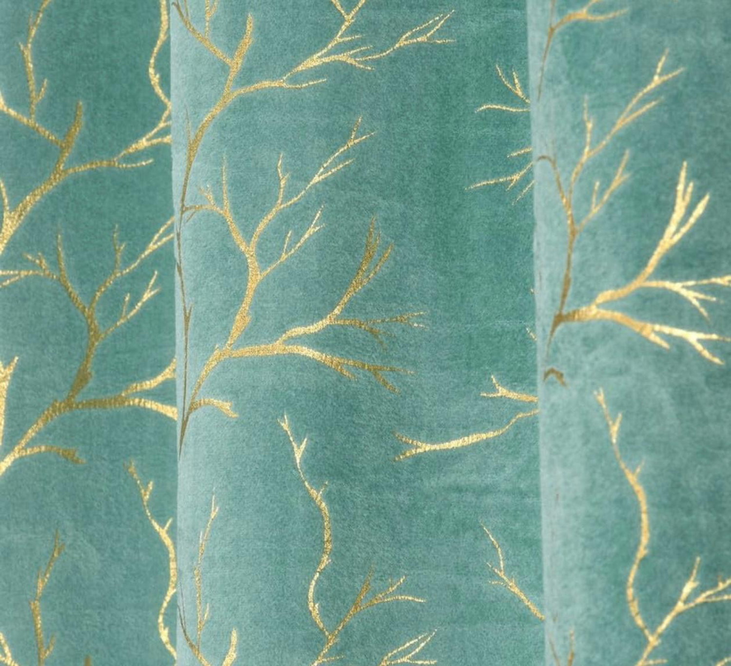 Image of VIRIDIAN DECOR 213 cm (7 ft) Door Velvet Room Darkening Curtain (Pack Of 2)