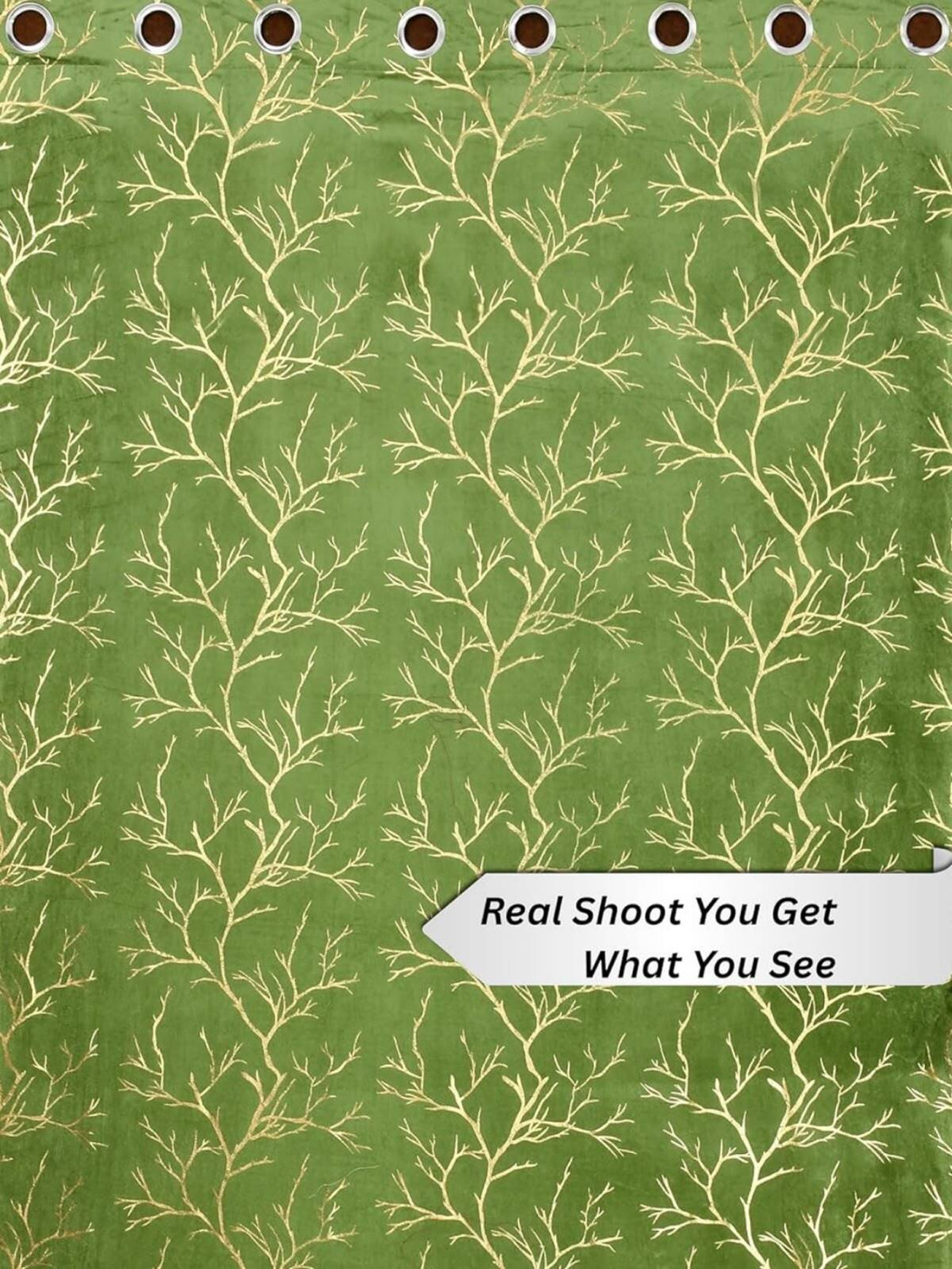 Image of shopgallery 214 cm (7 ft) Door Velvet Room Darkening Curtain Single Curtain
