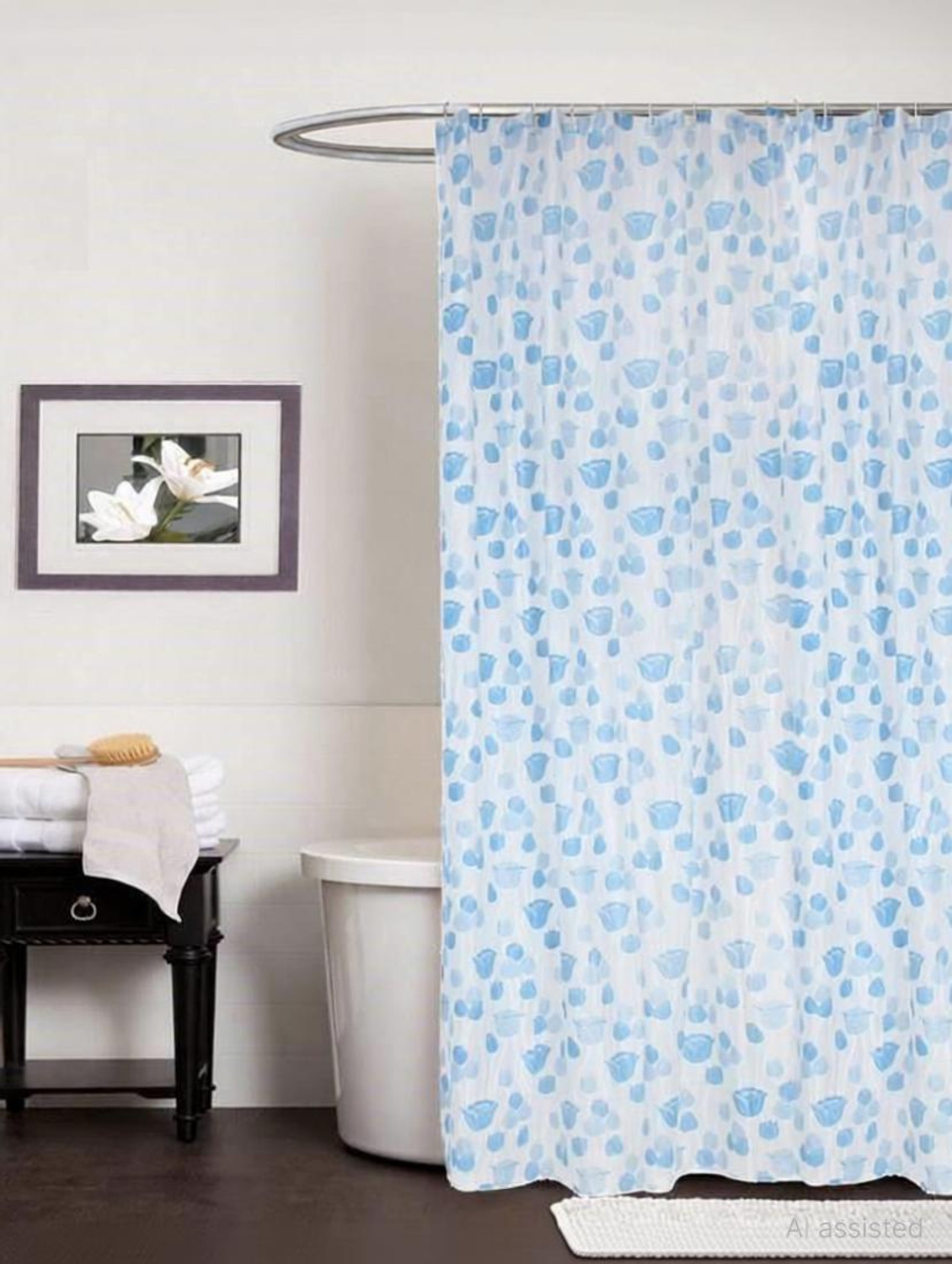 Image of CASA FURNISHING 213 cm (7 ft) Door PVC Curtain Single Curtain