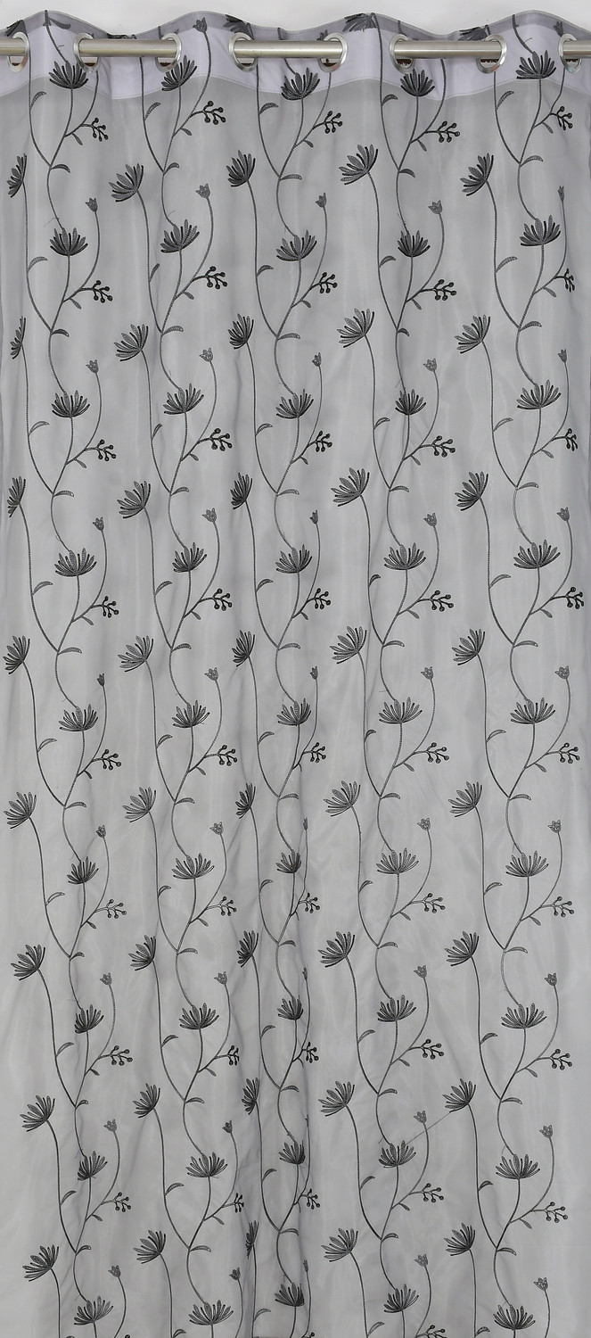 Image of Brand Roots 214 cm (7 ft) Door Net Transparent Curtain (Pack Of 2)