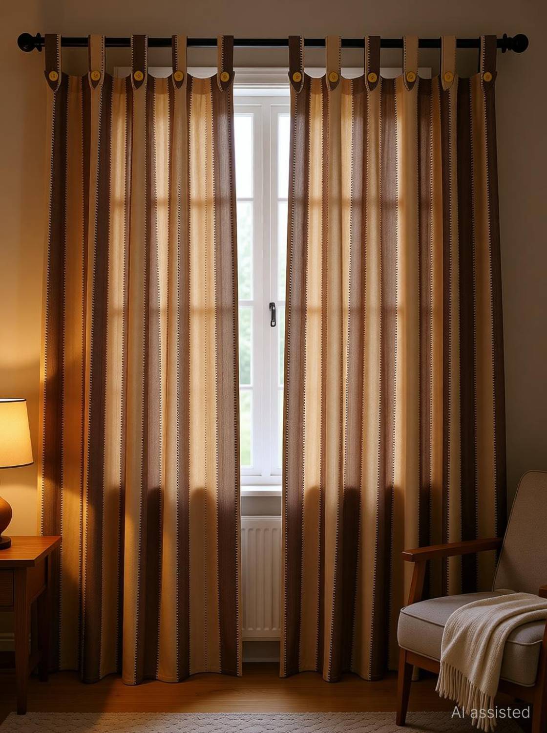 Alemah 213 cm (7 ft) Door Cotton Room Darkening Curtain (Pack Of 2)