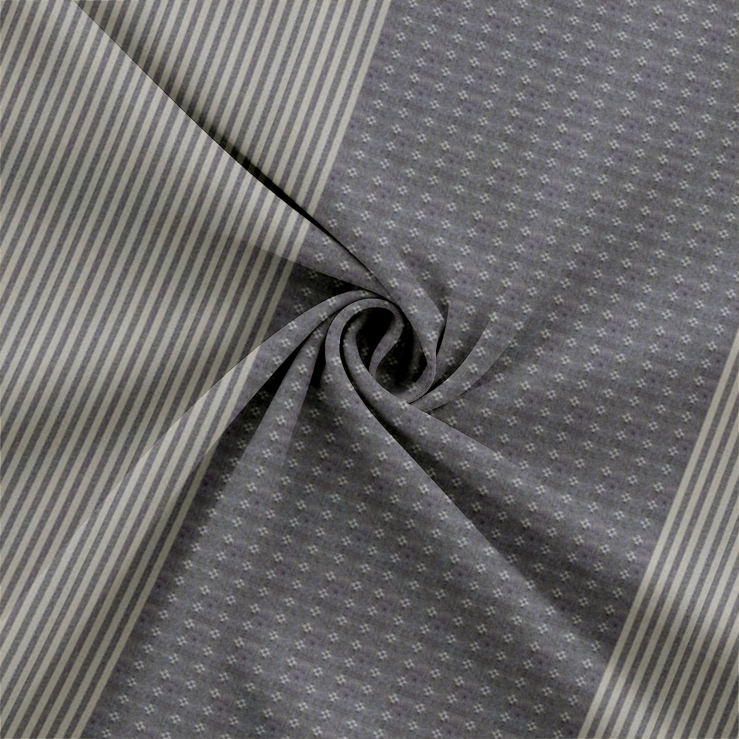 Image of Tidy 152.4 cm (5 ft) Window Cotton Room Darkening Curtain (Pack Of 2)