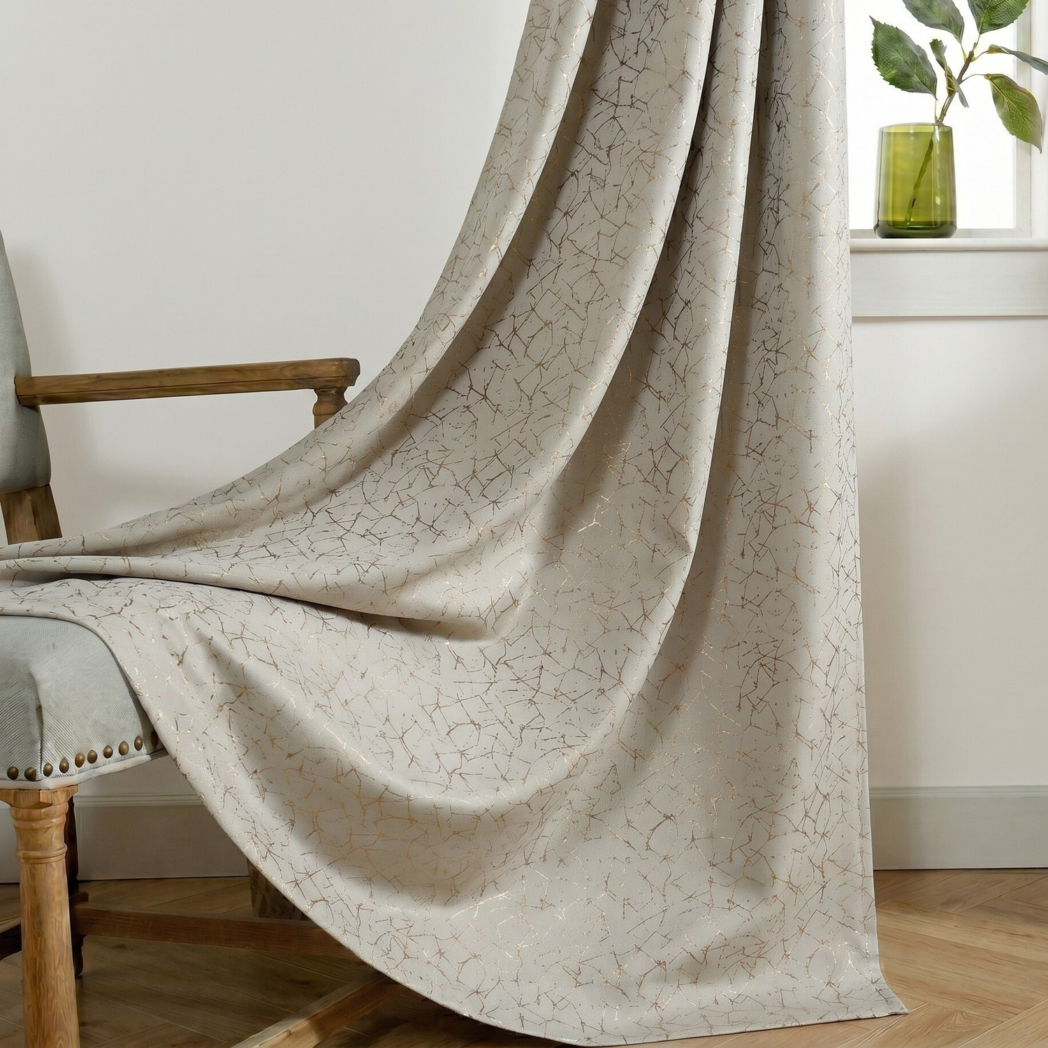 Image of Home Spark 183 cm (6 ft) Window Polyester Blackout Curtain (Pack Of 2)