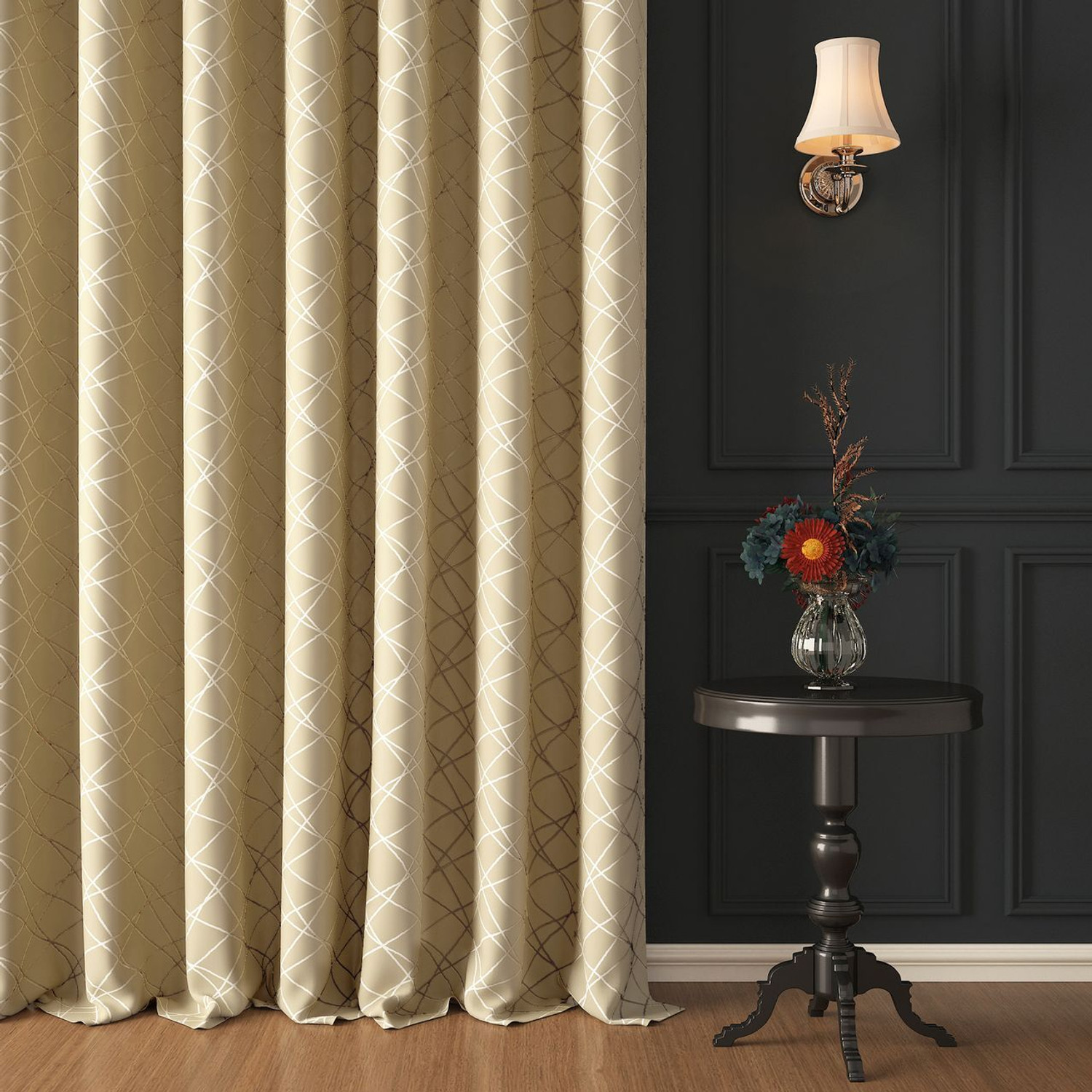 Image of Story@home 152 cm (5 ft) Window Polyester Blackout Curtain Single Curtain