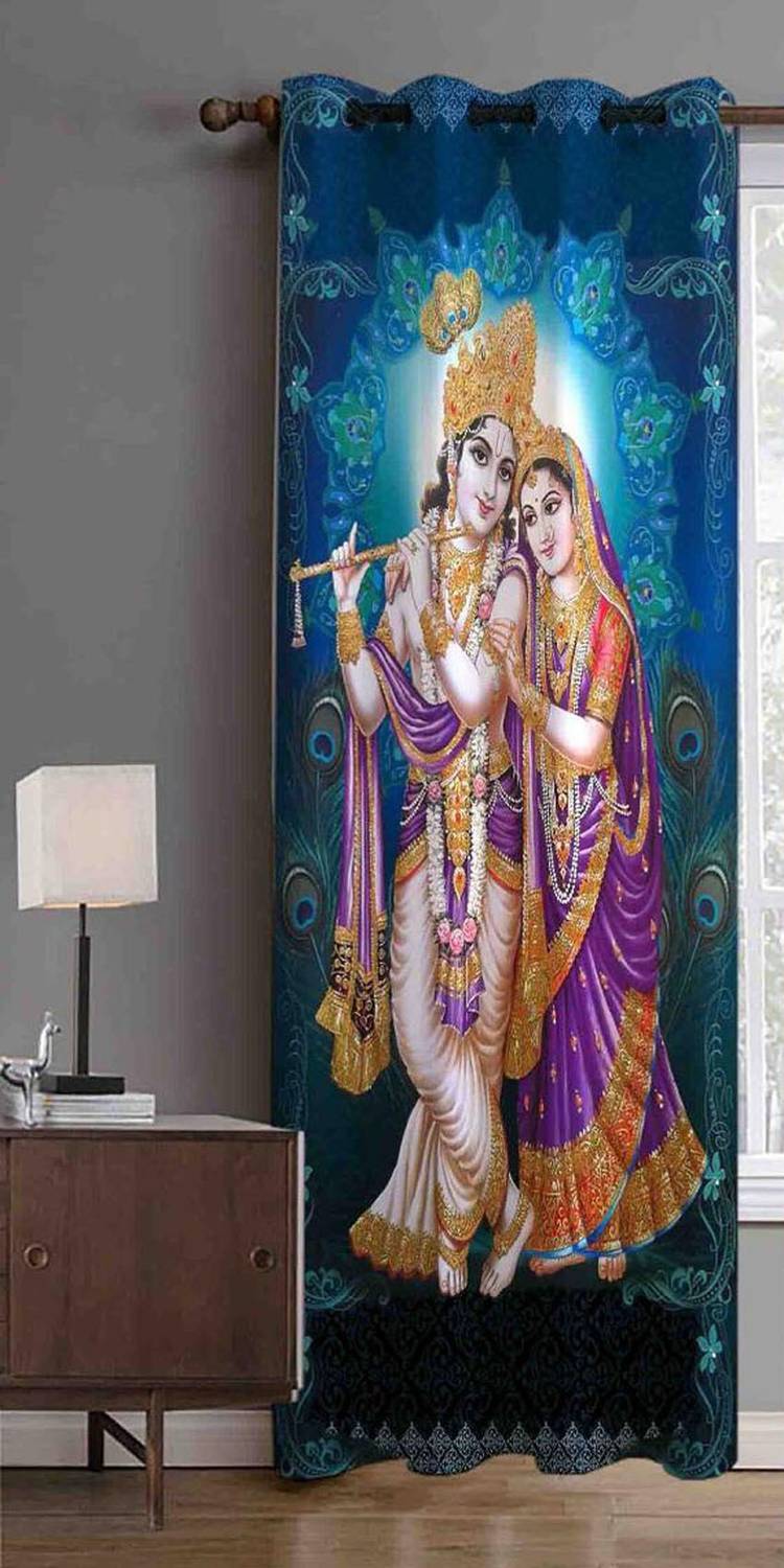 ARTSY HOME 152 cm (5 ft) Window Polyester Room Darkening Curtain Single Curtain