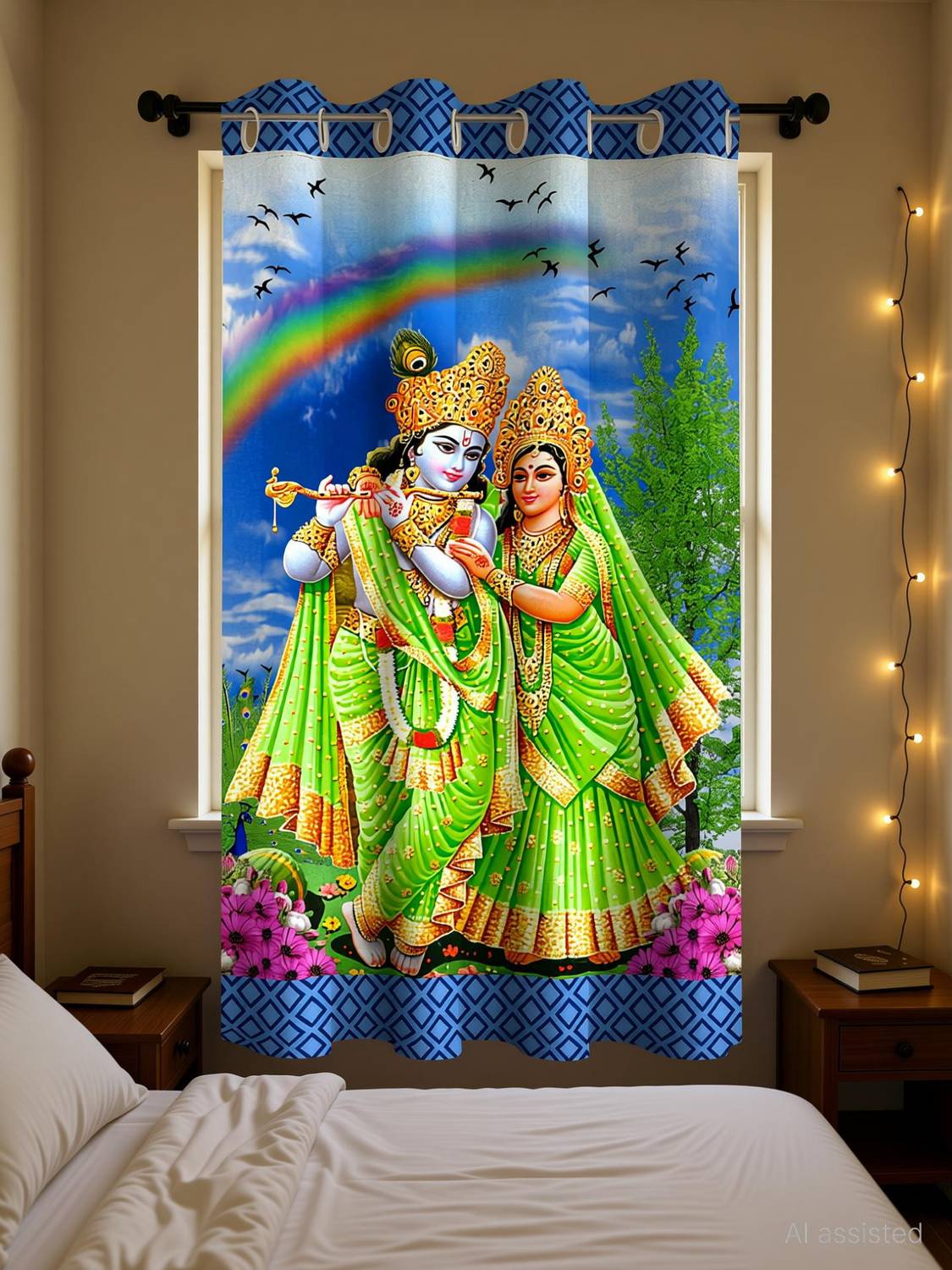 LOOMLYFE 153 cm (5 ft) Window Polyester Room Darkening Curtain Single Curtain