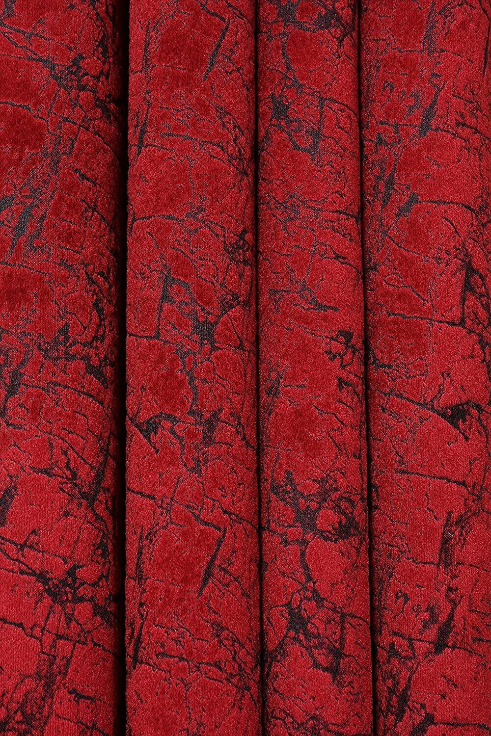 Image of Kraftiq Homes 183 cm (6 ft) Window Velvet Room Darkening Curtain Single Curtain
