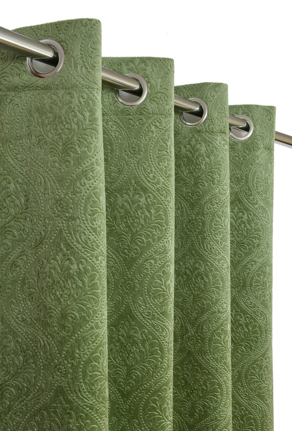 Image of DrapeHomez 211 cm (7 ft) Door Velvet Room Darkening Curtain Single Curtain
