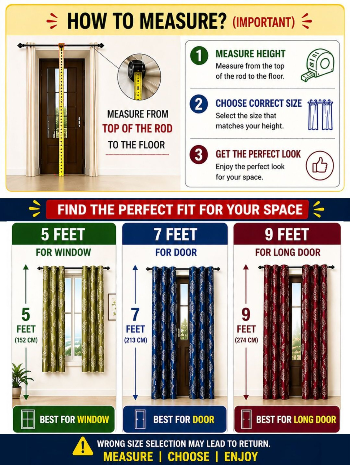Image of Kanodia Poly Fab 213 cm (7 ft) Door Polyester Semi Transparent Curtain Single Curtain