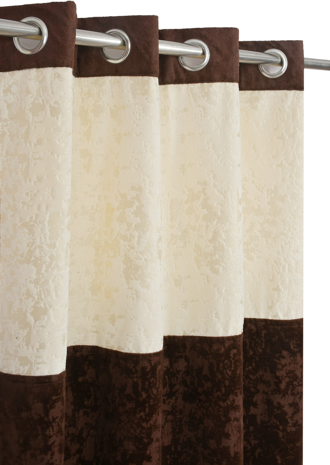 Image of Home Stylish 274 cm (9 ft) Long Door Velvet Blackout Curtain Single Curtain