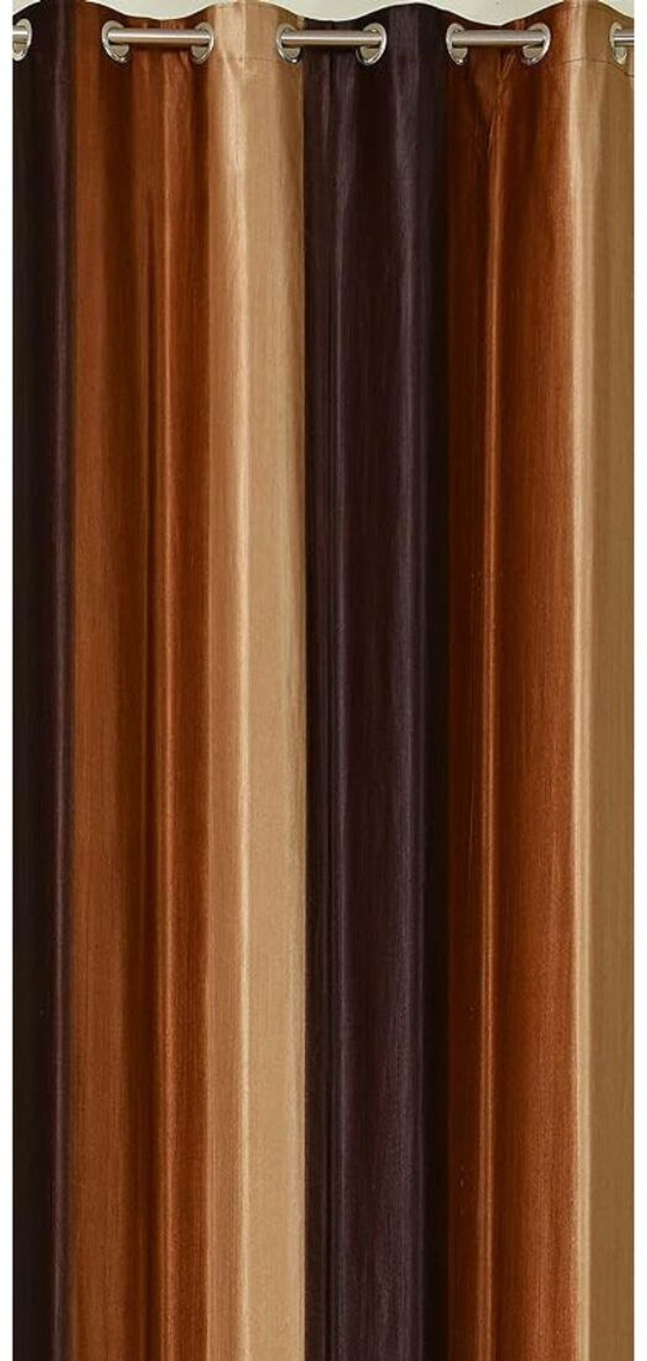 Image of shopgallery 214 cm (7 ft) Door Polyester Room Darkening Curtain (Pack Of 3)