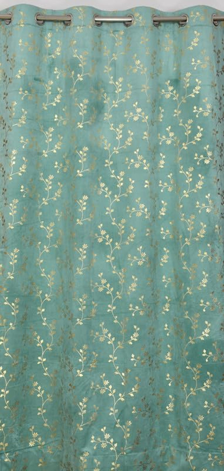 Image of Arick Home 153 cm (5 ft) Window Velvet Room Darkening Curtain (Pack Of 2)
