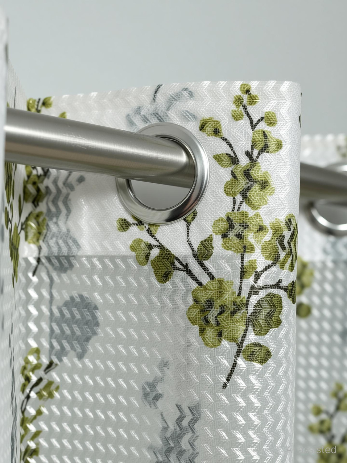 Image of Rashee Creations 213 cm (7 ft) Door Net Transparent Curtain (Pack Of 2)
