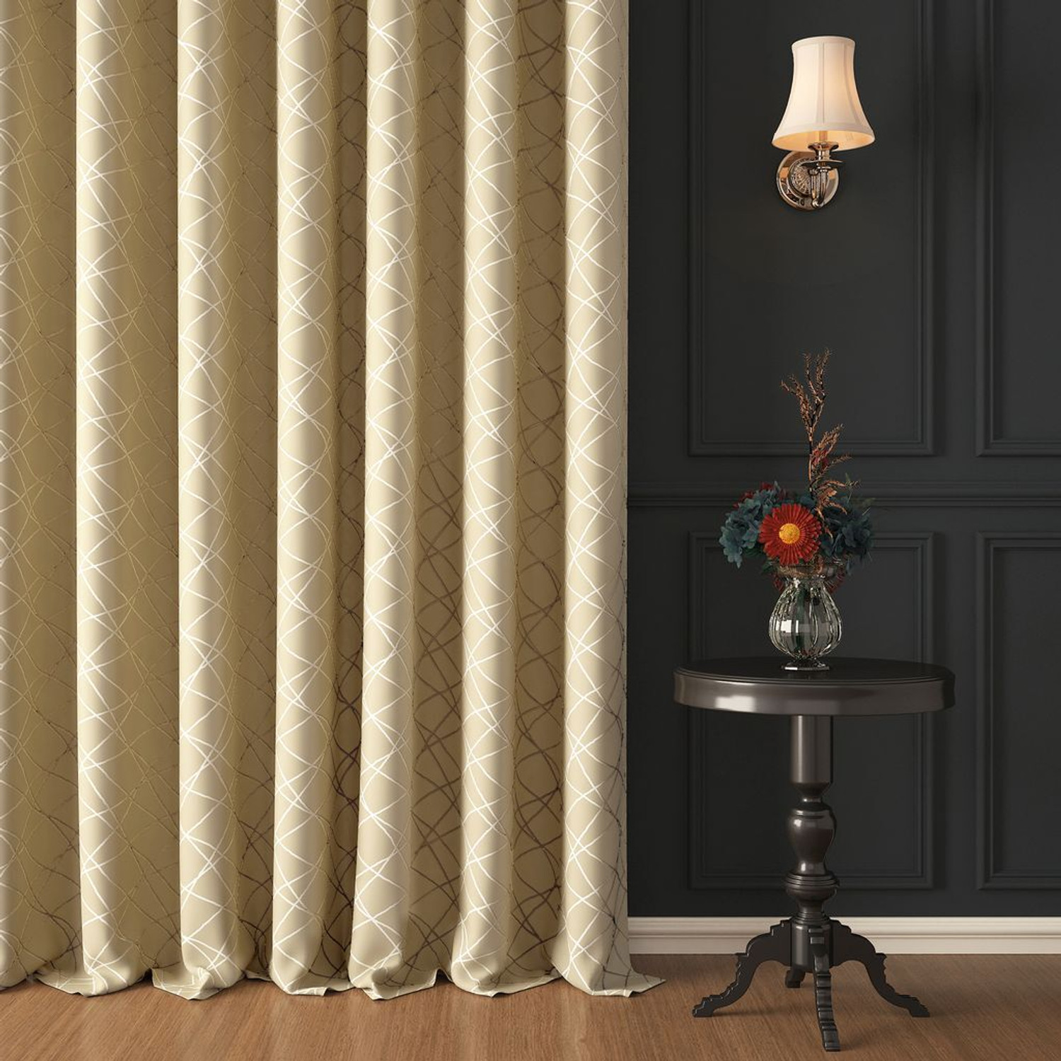 Image of Story@home 215 cm (7 ft) Door Polyester Blackout Curtain Single Curtain
