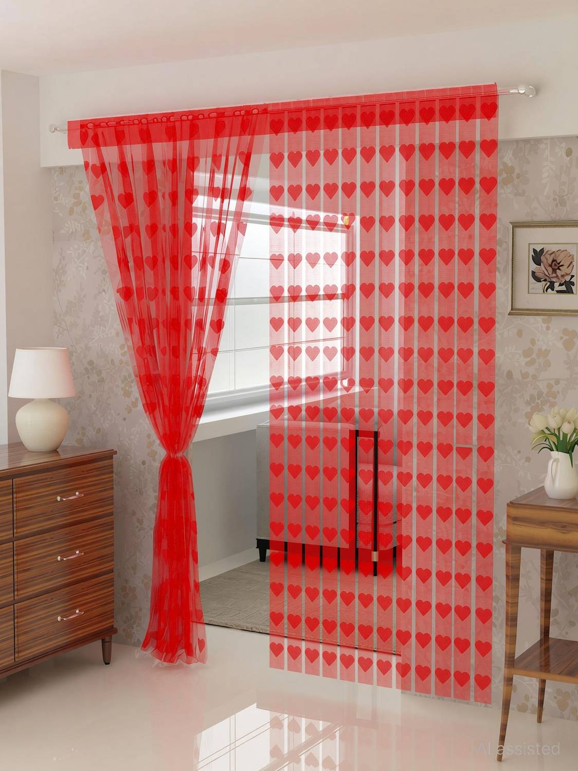 Flipkart SmartBuy 214 cm (7 ft) Door Polyester Semi Transparent Curtain Single Curtain