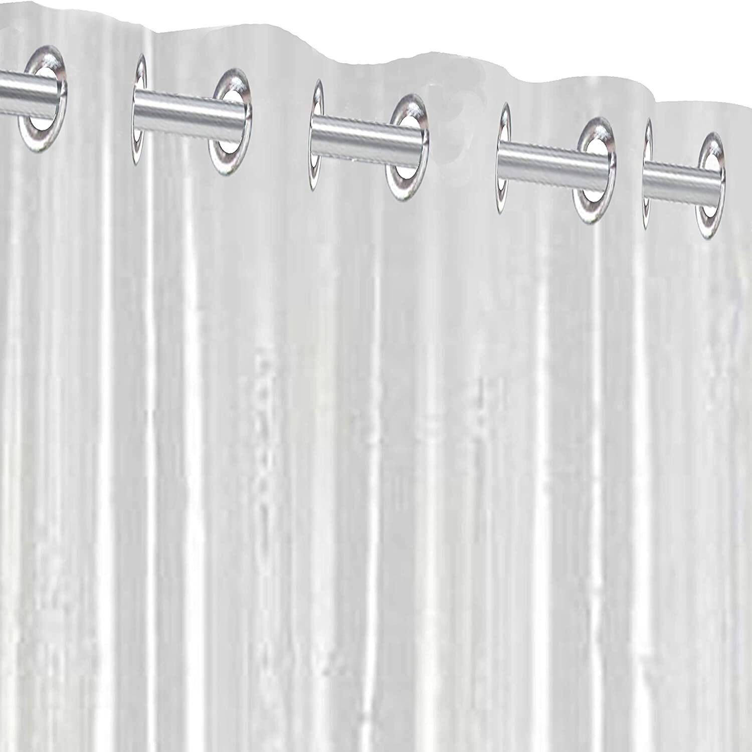 Abhsant 210 cm (7 ft) Long Door PVC Transparent Curtain Single Curtain