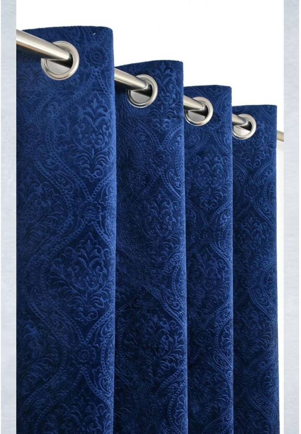 ABODRIC 213 cm (7 ft) Door Velvet Room Darkening Curtain Single Curtain