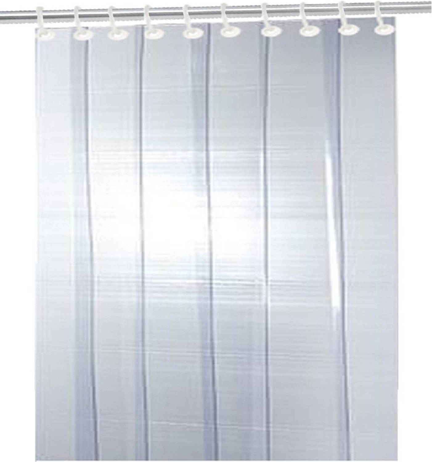 Alina 213 cm (7 ft) Shower PVC Transparent Curtain Single Curtain