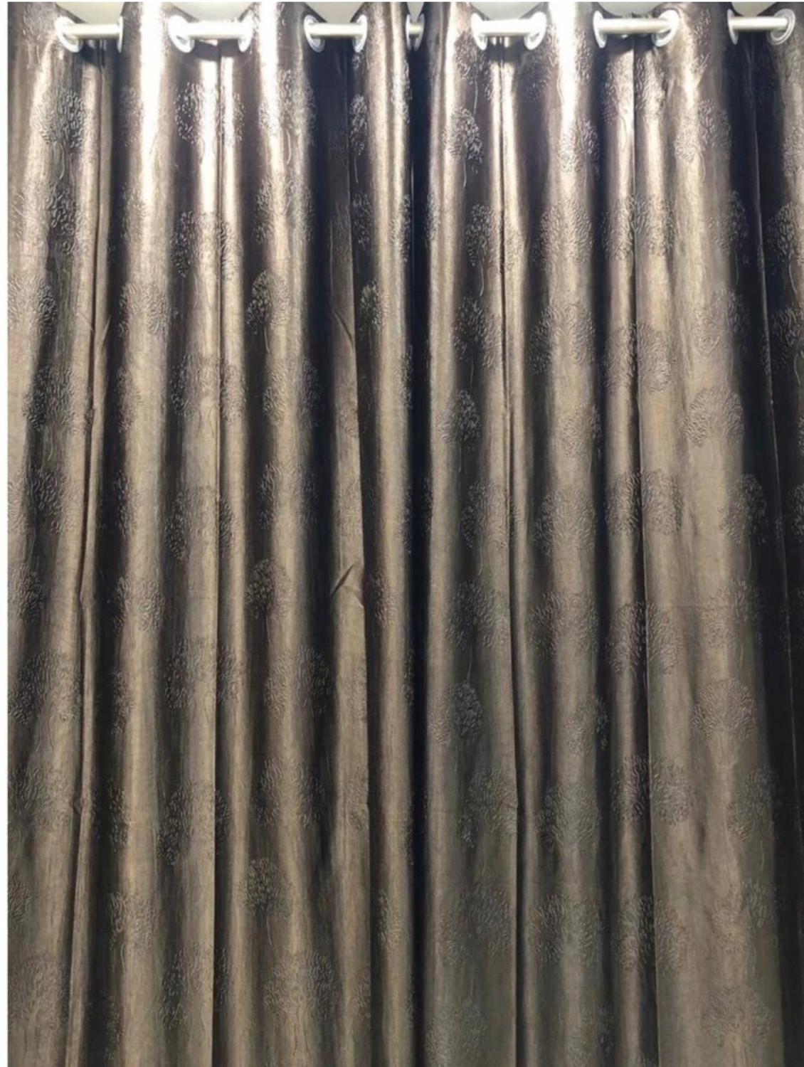 Image of DTODEXPRESS 213.3 cm (7 ft) Door Polyester Room Darkening Curtain Single Curtain