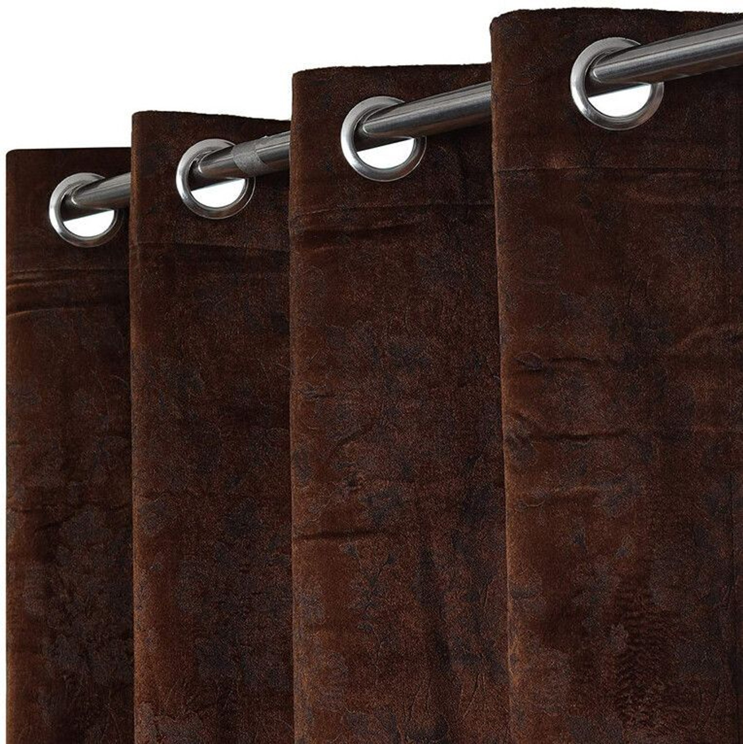 Image of Kraftiq Homes 243 cm (8 ft) Door Velvet Room Darkening Curtain Single Curtain
