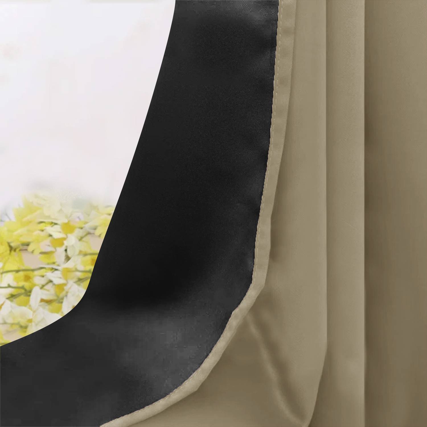 HOMEMONDE 8 ft Blackout Shower Curtain (Pack of 2) - Image 5
