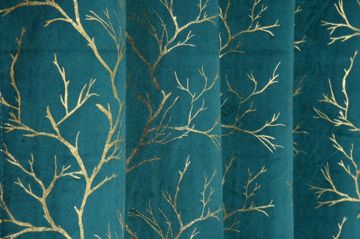 Image of VIRIDIAN DECOR 213 cm (7 ft) Door Velvet Room Darkening Curtain (Pack Of 2)