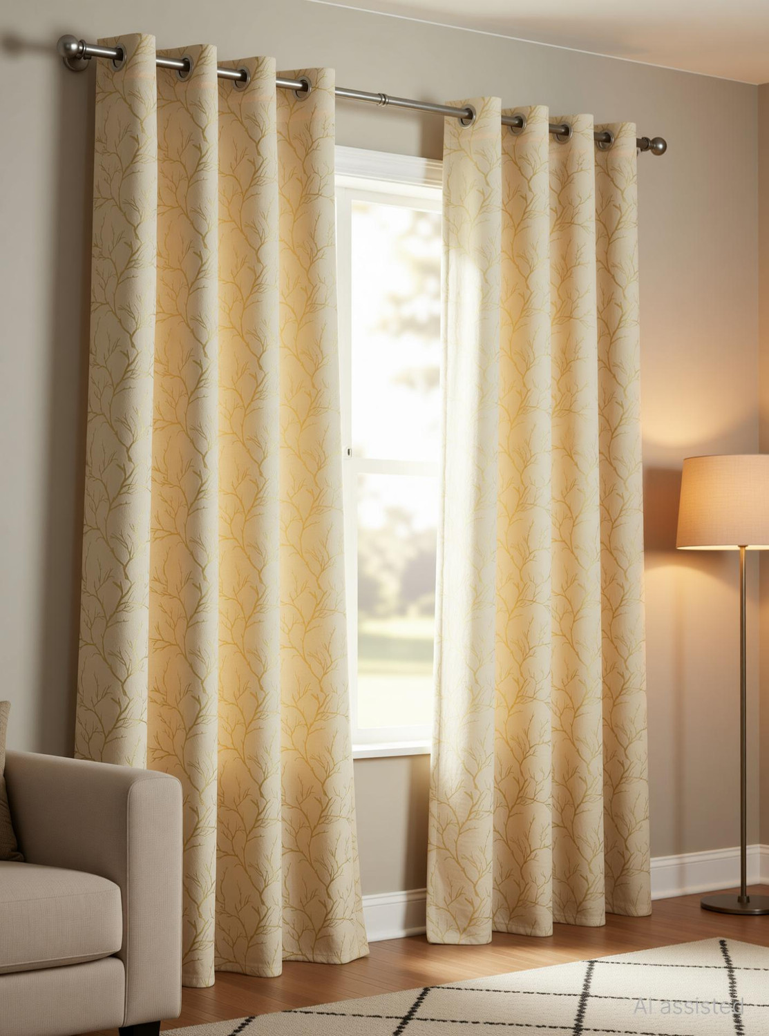 Image of Galaxy Drape 213 cm (7 ft) Door Velvet Room Darkening Curtain (Pack Of 2)
