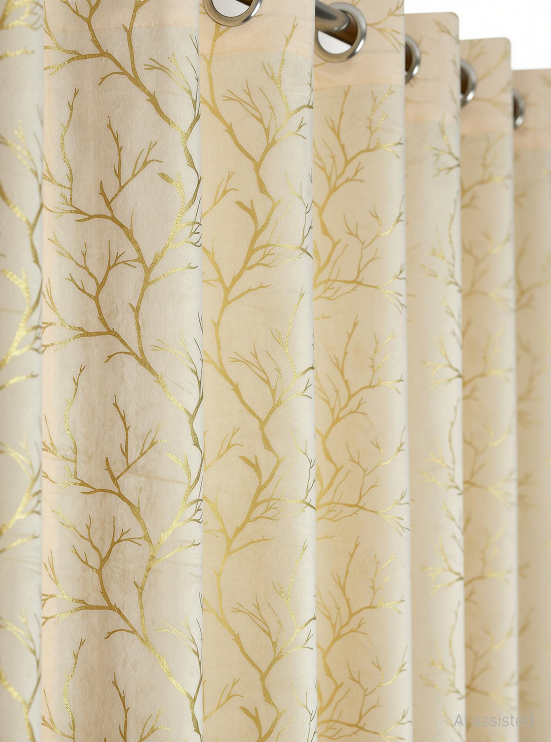 Image of Galaxy Drape 213 cm (7 ft) Door Velvet Room Darkening Curtain (Pack Of 2)