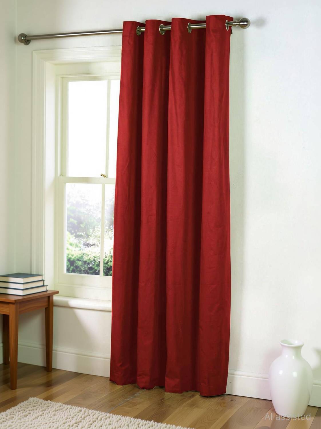 Adimanav 213.36 cm (7 ft) Door Polyester Room Darkening Curtain Single Curtain