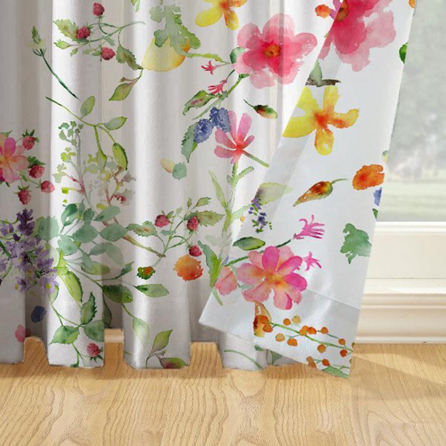 Image of OASIS 274 cm (9 ft) Long Door Cotton Semi Transparent Curtain Single Curtain