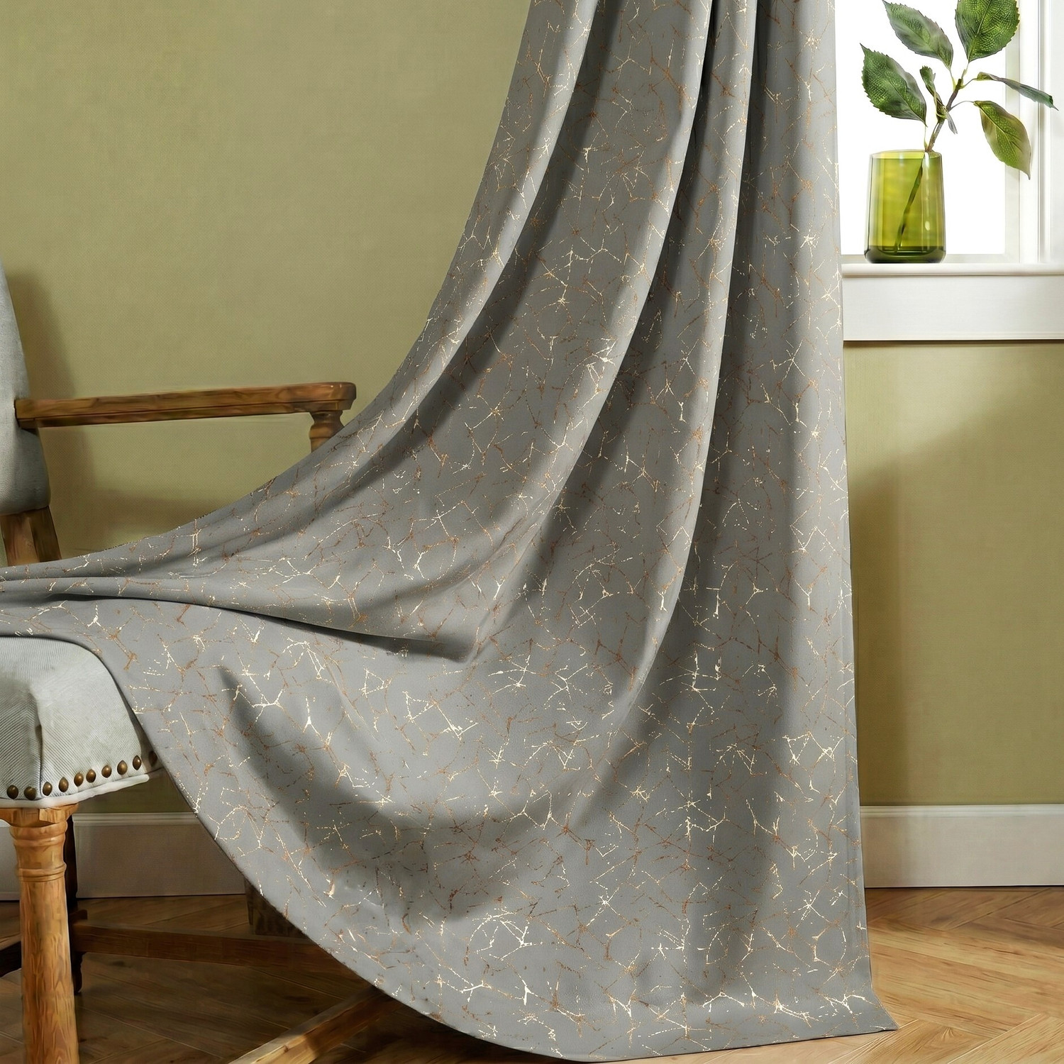 Home Spark 244 cm (8 ft) Long Door Polyester Blackout Curtain (Pack Of ...