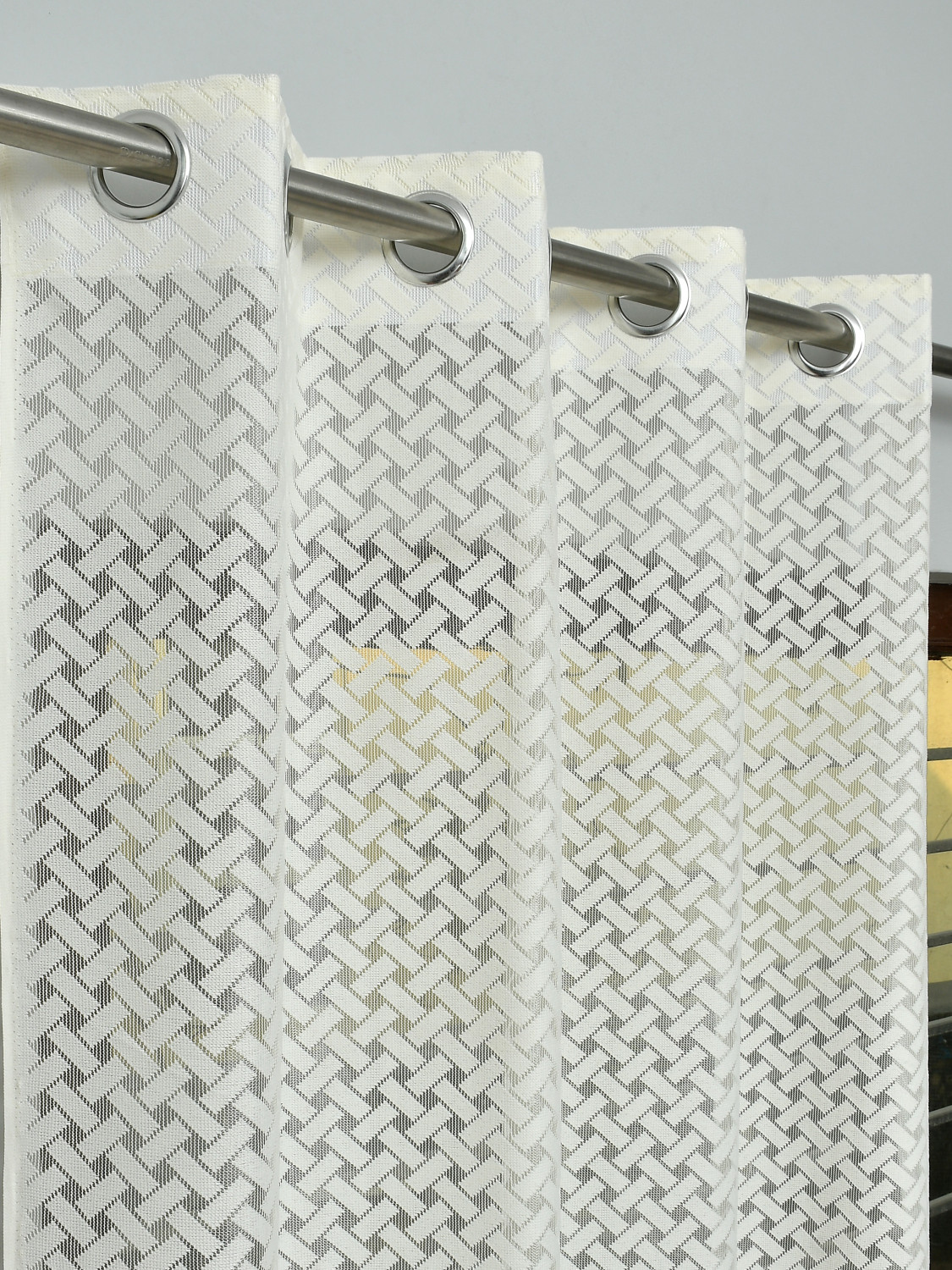 Image of Rashee Creations 153 cm (5 ft) Window Net Transparent Curtain Single Curtain
