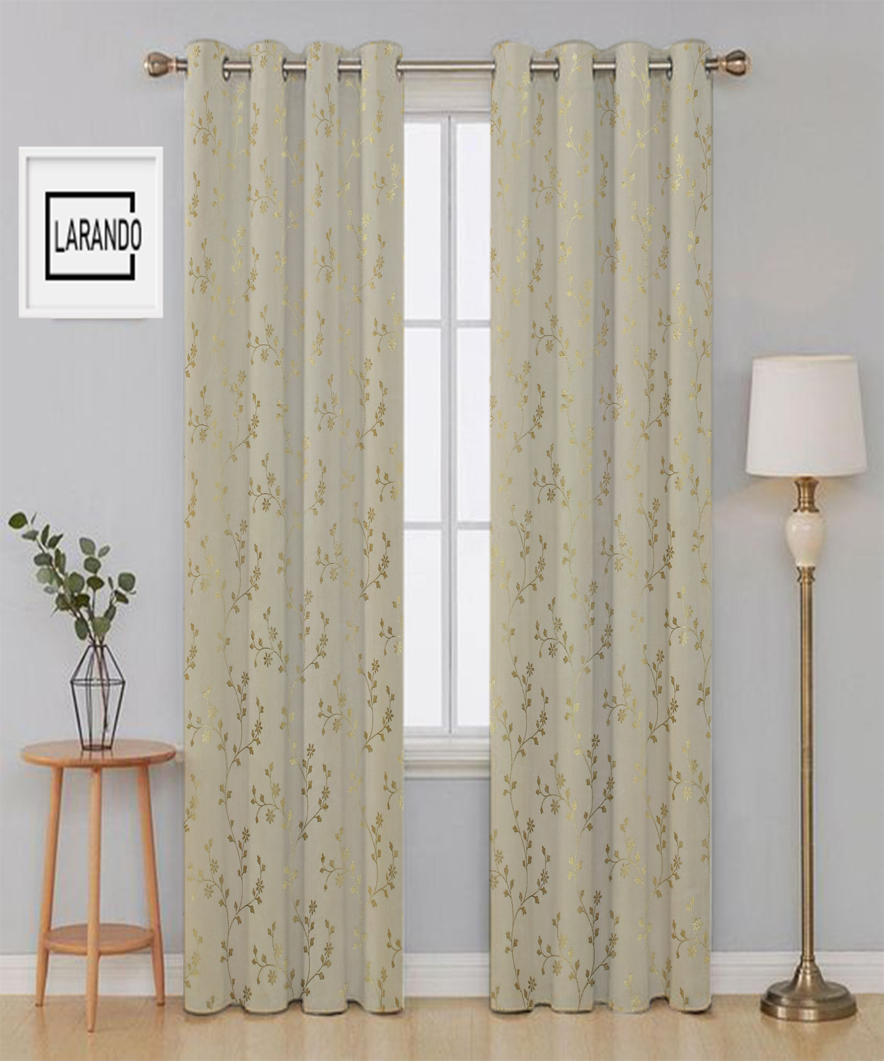 Image of Elam 274.32 cm (9 ft) Long Door Velvet Room Darkening Curtain (Pack Of 2)