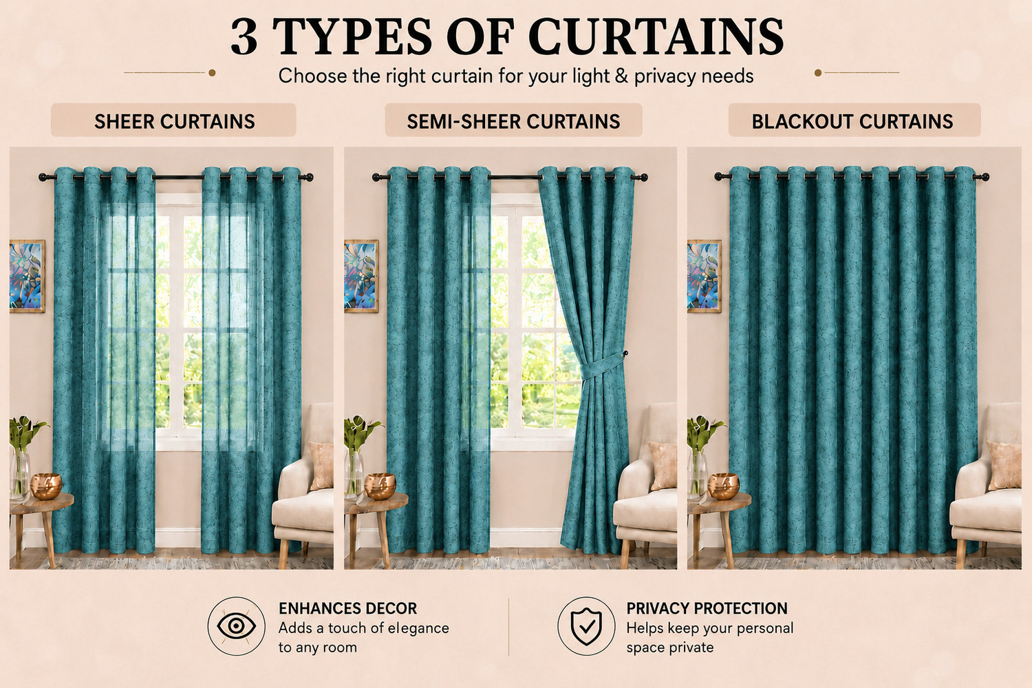 Image of Cortina 210 cm (7 ft) Door Velvet Blackout Curtain (Pack Of 2)