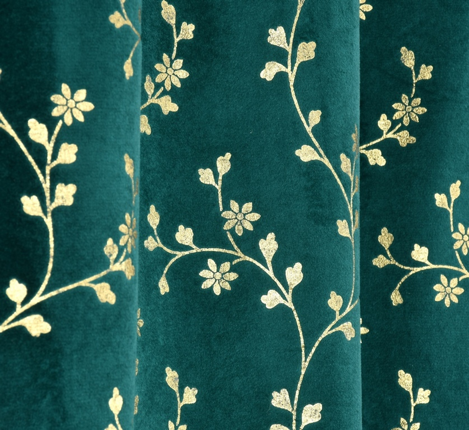 Image of KASALOOM 213.36 cm (7 ft) Door Velvet Room Darkening Curtain (Pack Of 2)