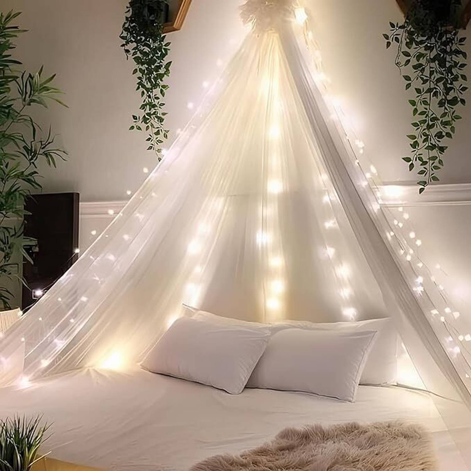 AAKRISH 500 cm (16 ft) Door Net Semi Transparent Curtain Single Curtain
