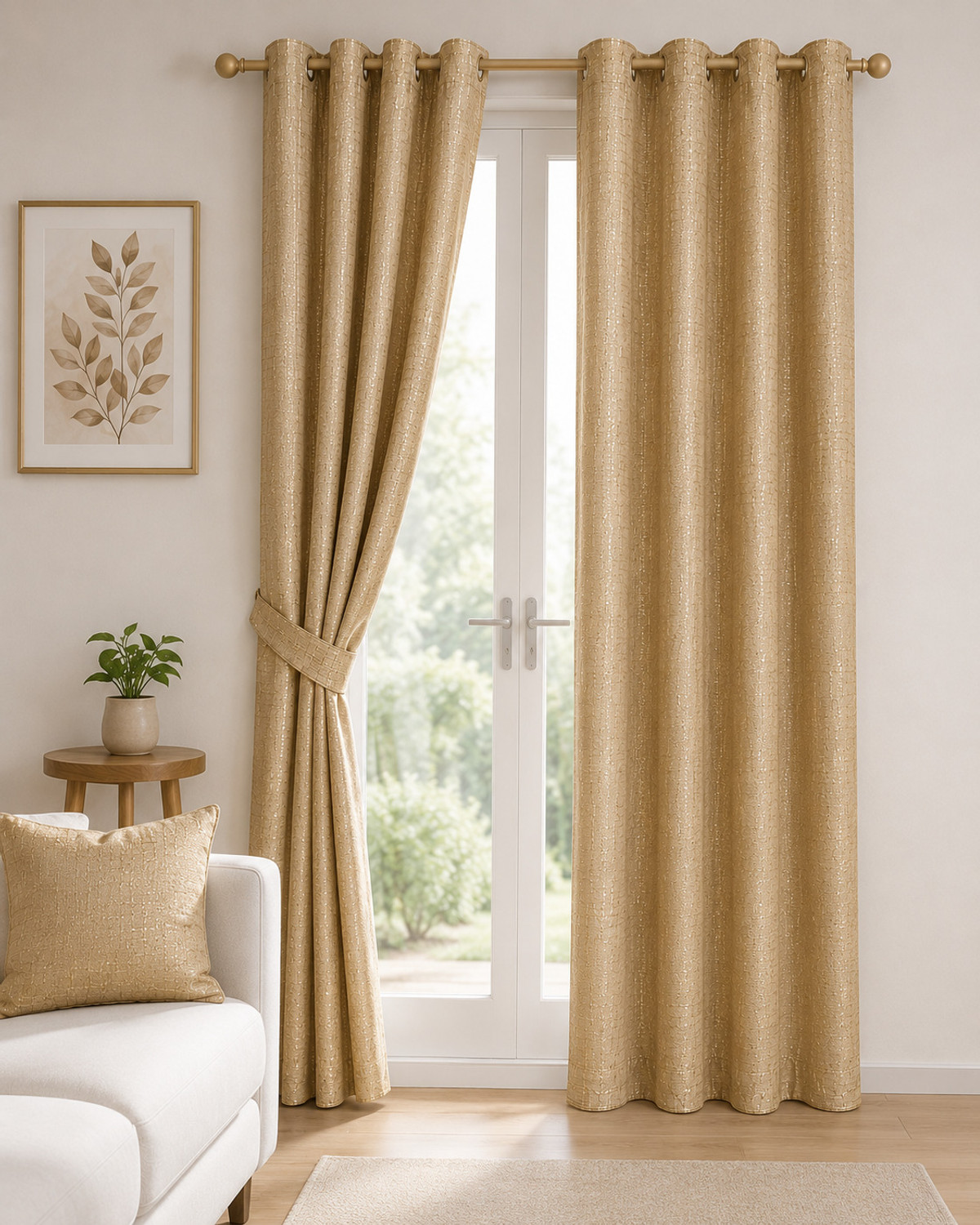 Image of GOUTAM ENTERPRISES 274 cm (9 ft) Long Door Polyester Room Darkening Curtain (Pack Of 2)