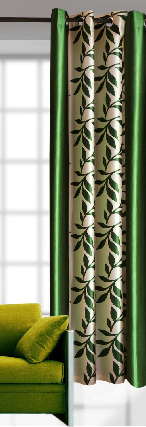 Achintya 214 cm (7 ft) Door Polyester Semi Transparent Curtain Single Curtain