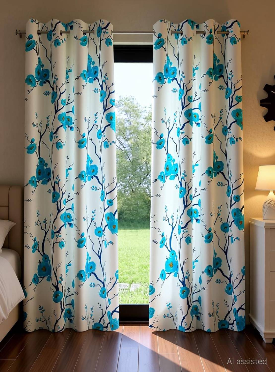 Fashion String 274 cm (9 ft) Long Door Polyester Semi Transparent Curtain (Pack Of 2)