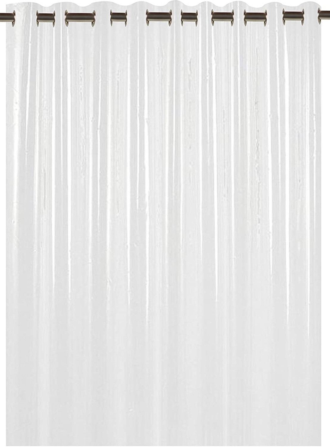 Image of GURU-ISHMA 274.32 cm (9 ft) Long Door PVC Transparent Curtain Single Curtain