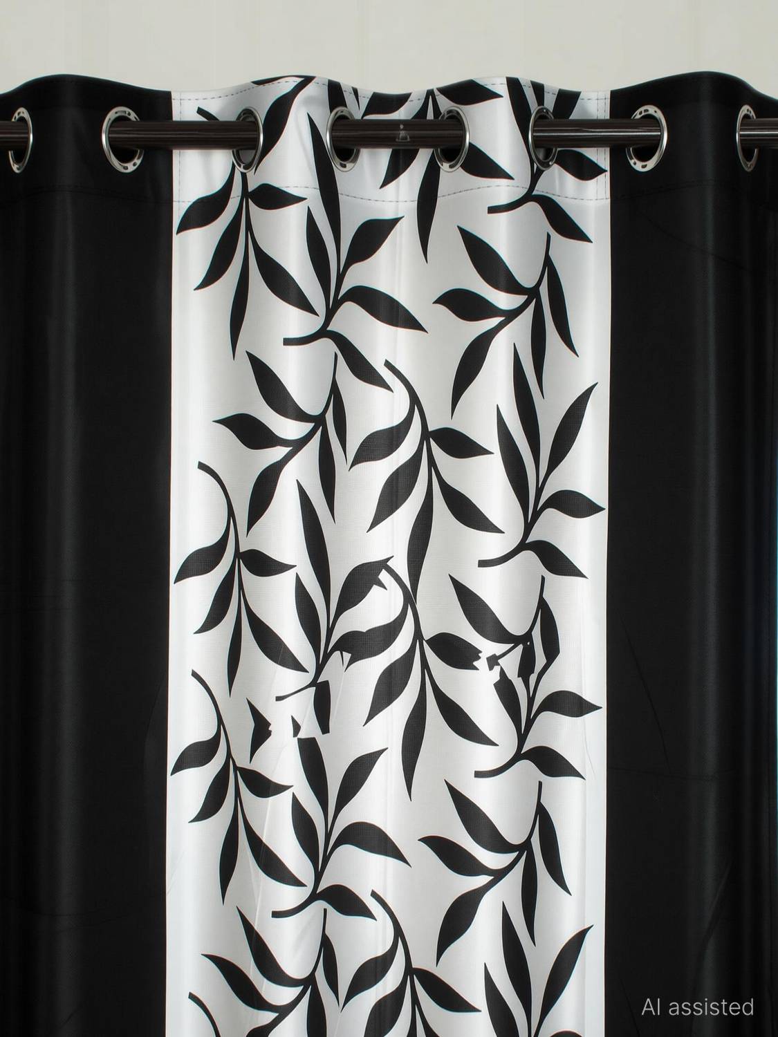 Achintya 214 cm (7 ft) Door Polyester Semi Transparent Curtain Single Curtain