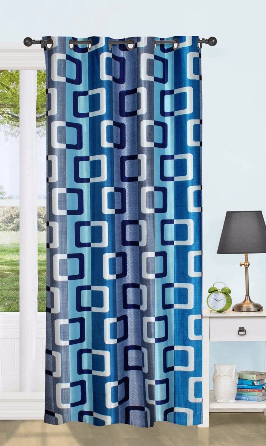 Adimanav 213.36 cm (7 ft) Door Polyester Semi Transparent Curtain Single Curtain