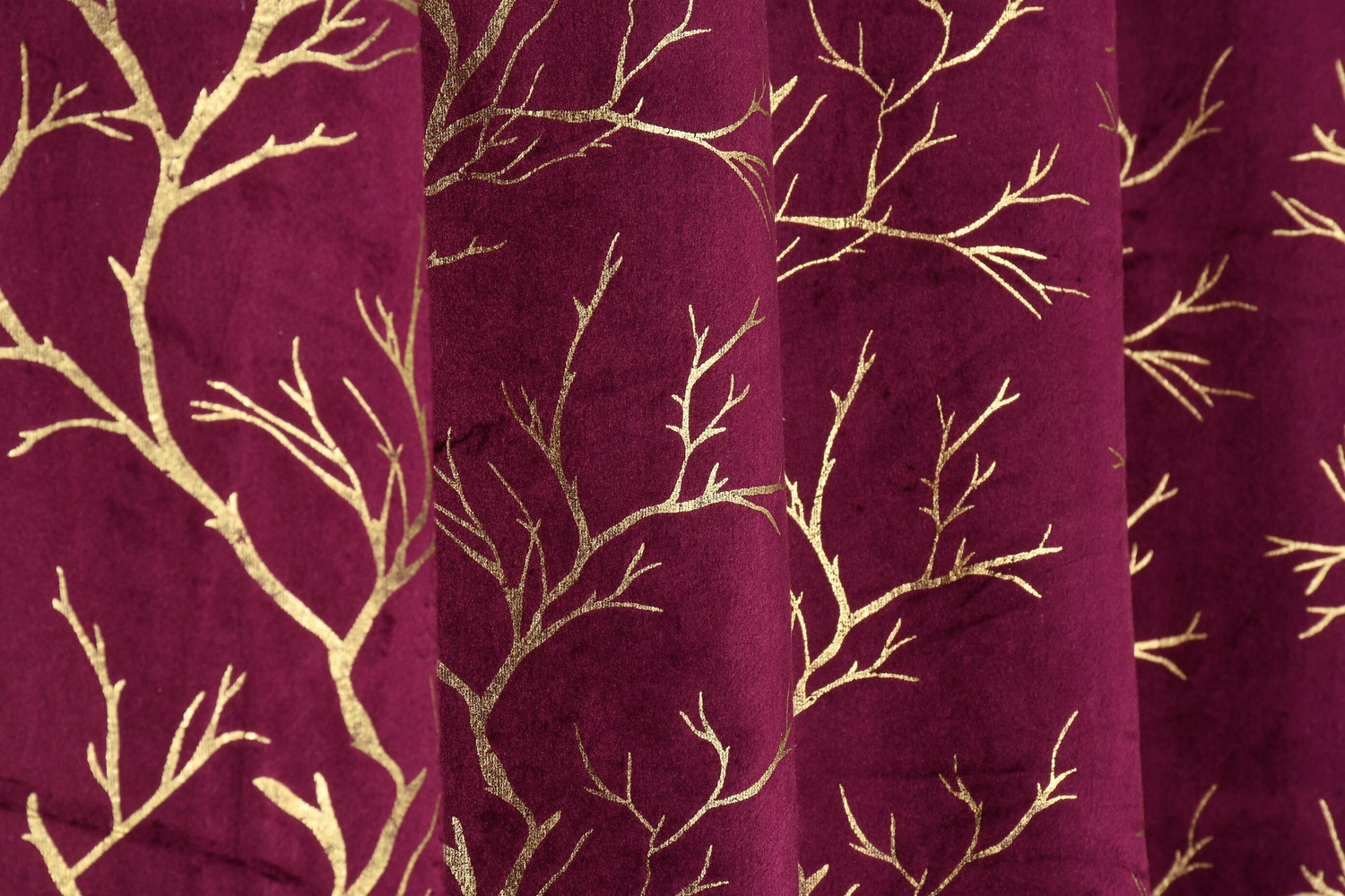 Image of Arick Home 274 cm (9 ft) Long Door Velvet Blackout Curtain (Pack Of 2)