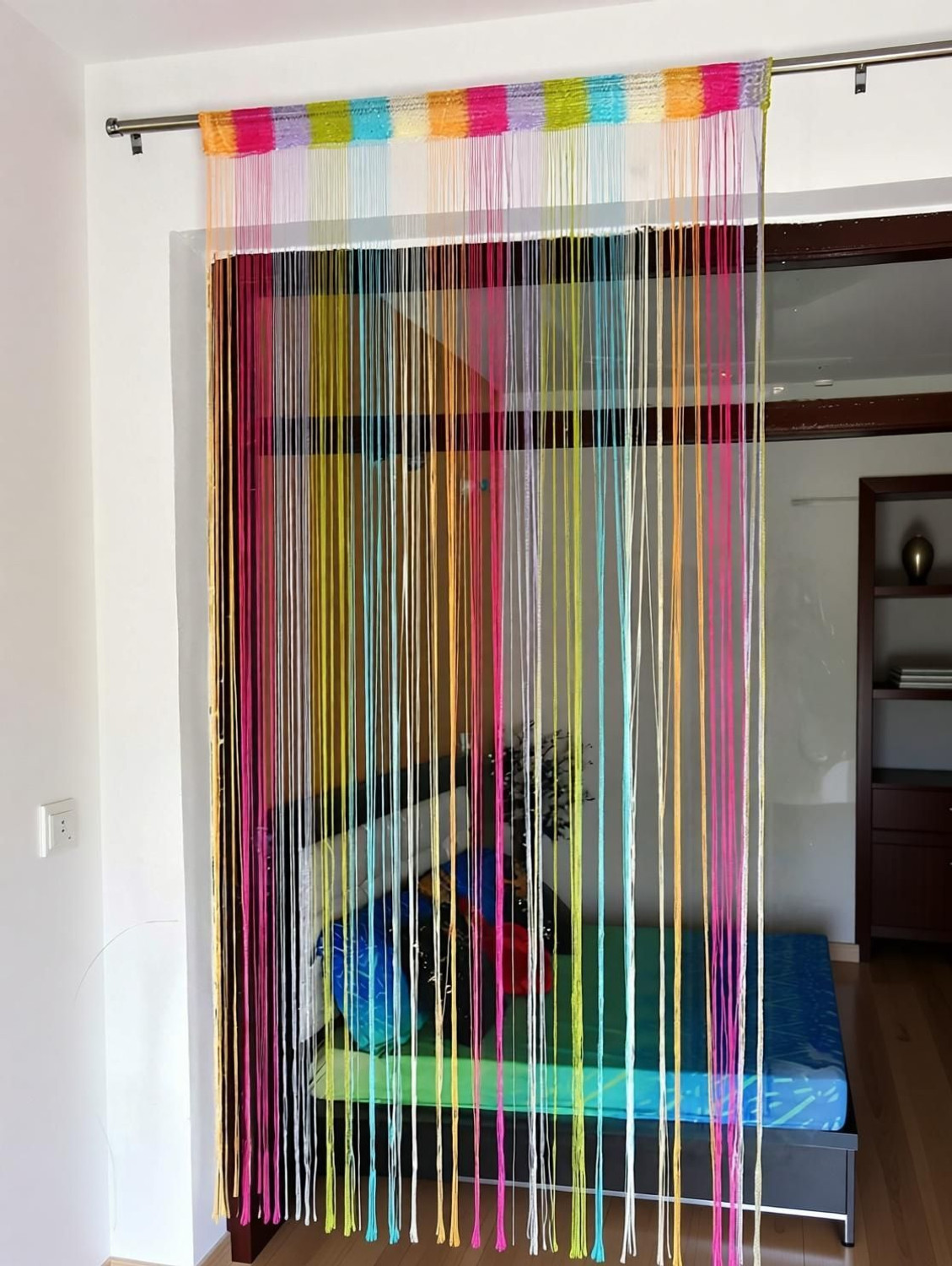 Image of Yutiriti 213.36 cm (7 ft) Door Polyester Room Darkening Curtain Single Curtain