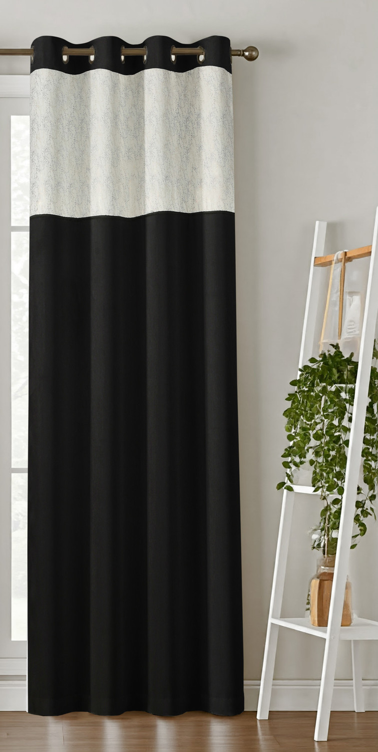 Image of Home Stylish 213 cm (7 ft) Door Silk Blackout Curtain Single Curtain
