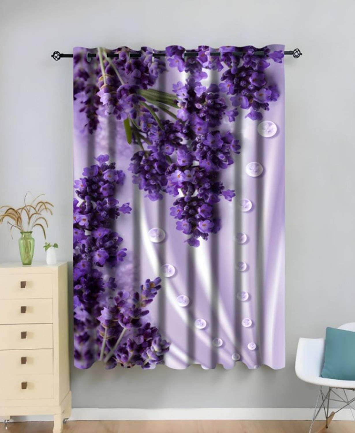 OHD 154 cm (5 ft) Window Polyester Room Darkening Curtain Single